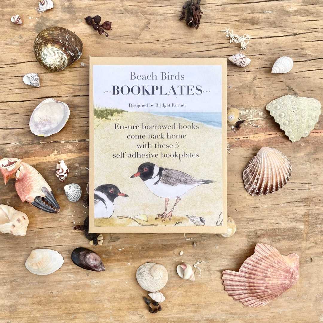 Bookplates - Beach Birds - Set of 5