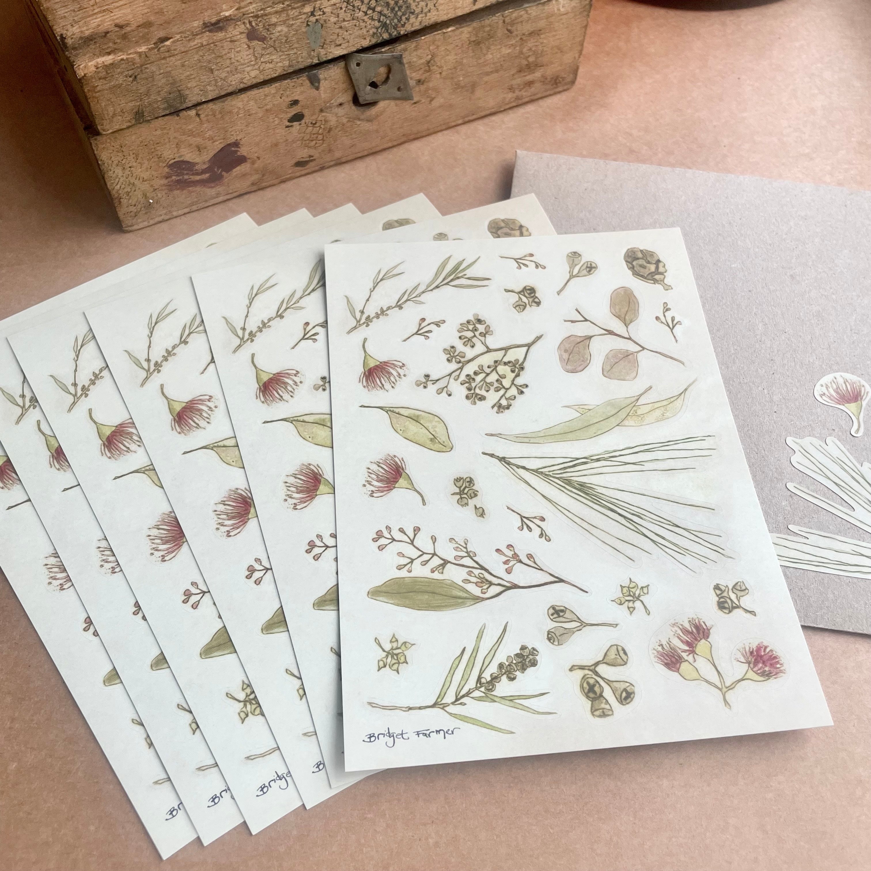 Australian Bush Sticker Sheet A6