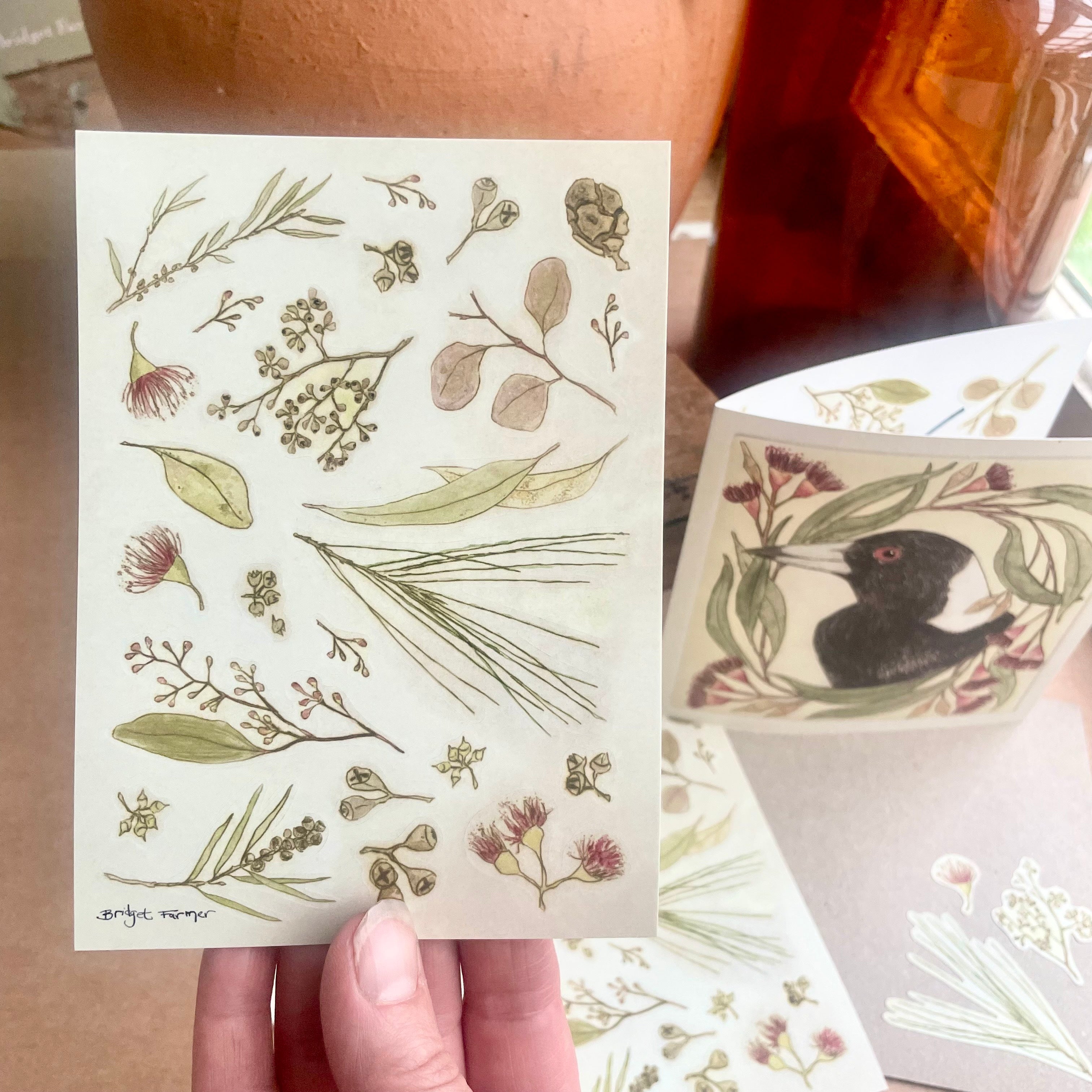 Australian Bush Sticker Sheet A6