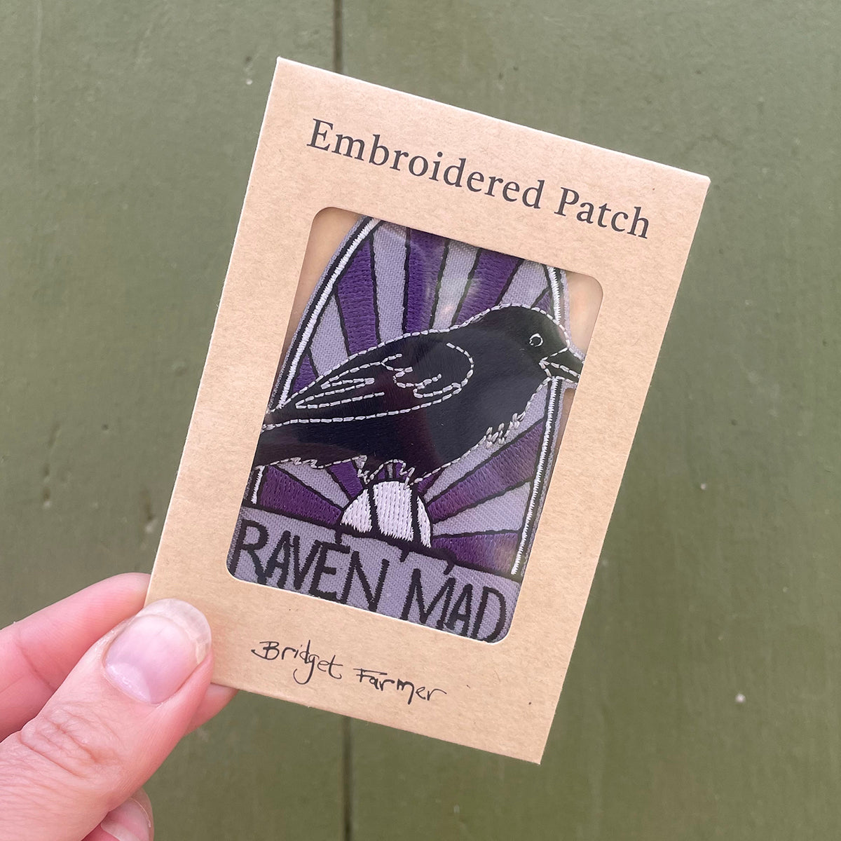 Raven Mad Embroidered Patch