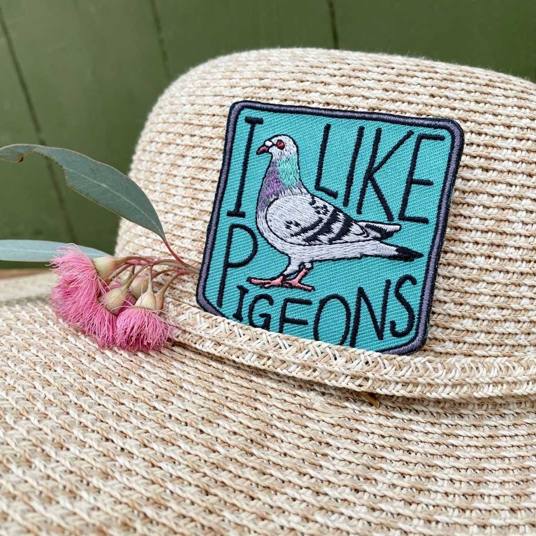 I Like Pigeons Embroidered Patch