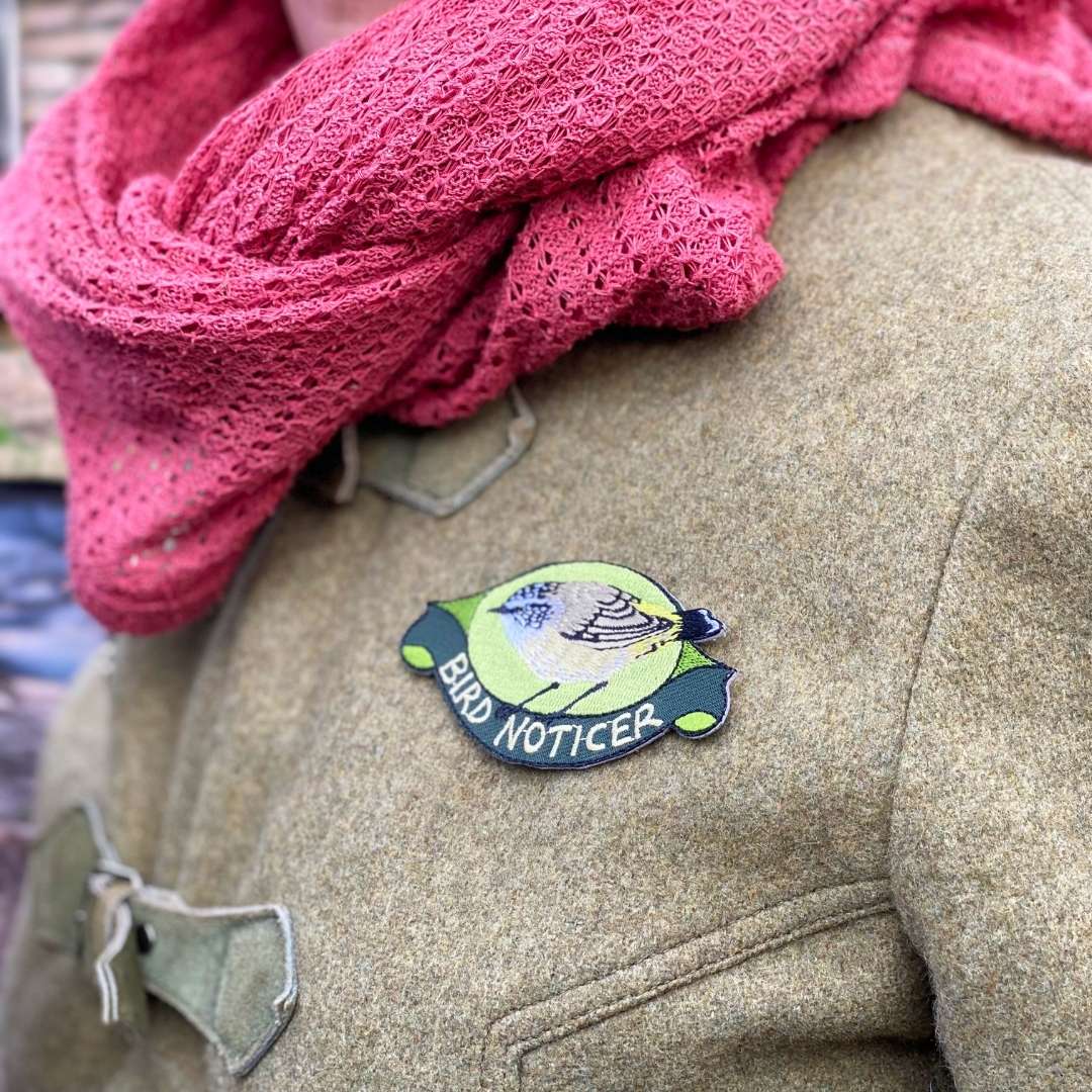 Bird Noticer Embroidered Patch