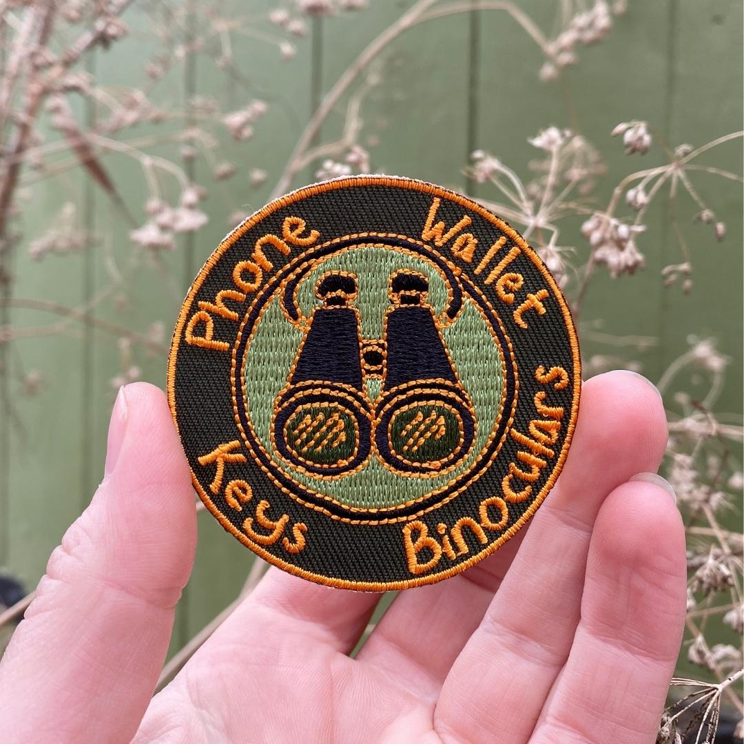 Phone, Wallet, Keys, Binoculars Embroidered Patch