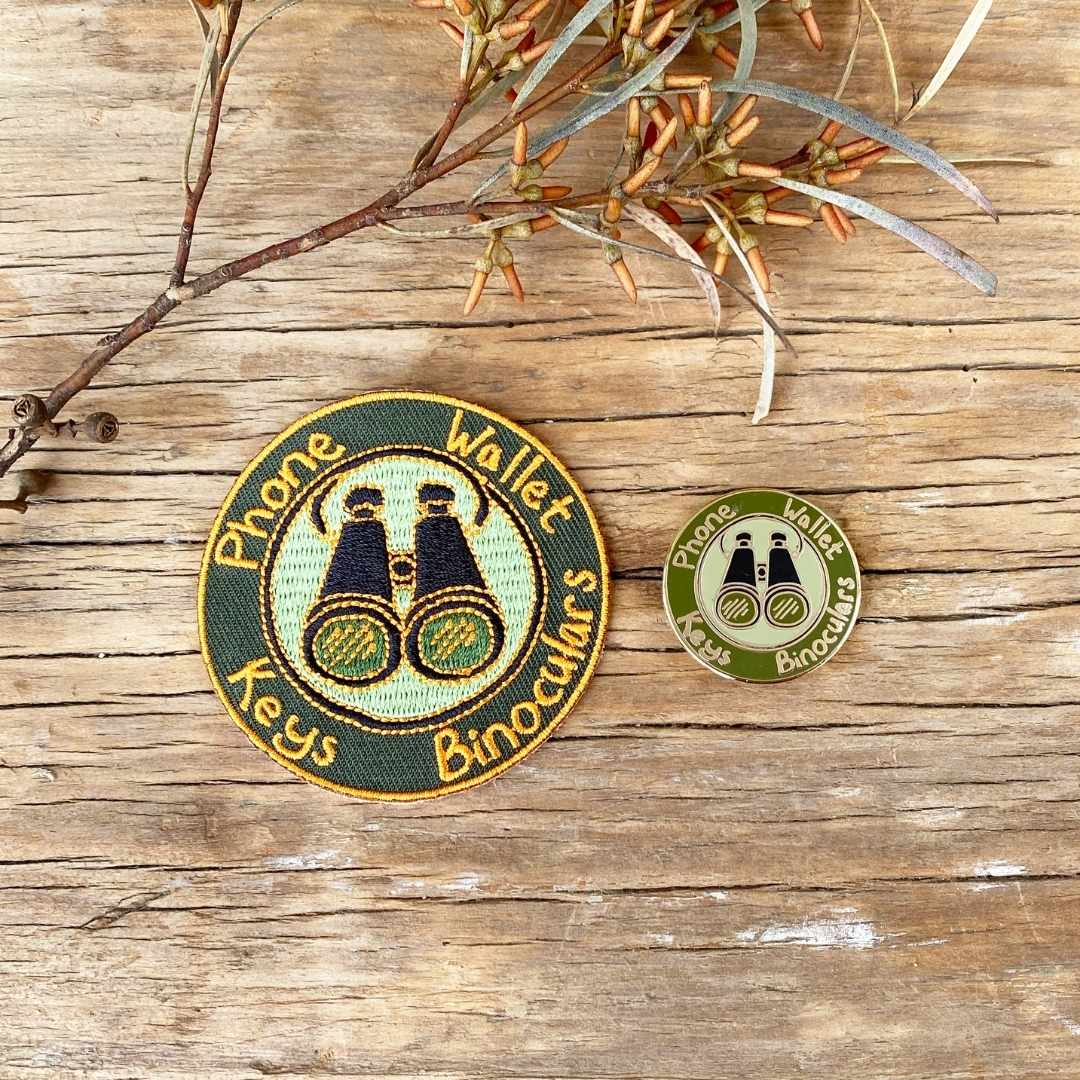 Phone, Wallet, Keys, Binoculars Embroidered Patch