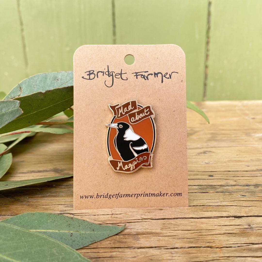 Mad About Magpies Enamel Pin