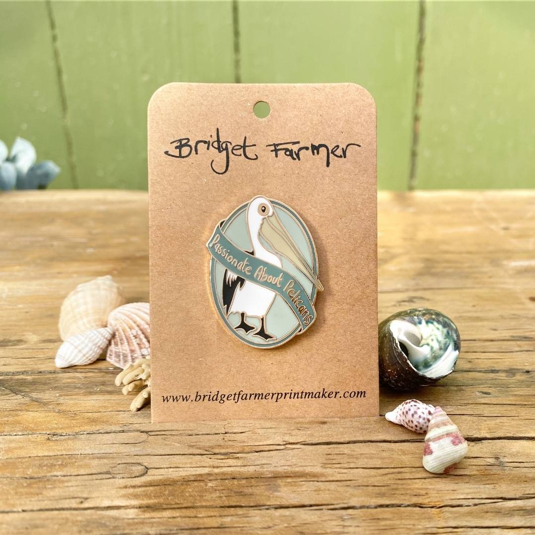 Passionate About Pelicans Enamel Pin