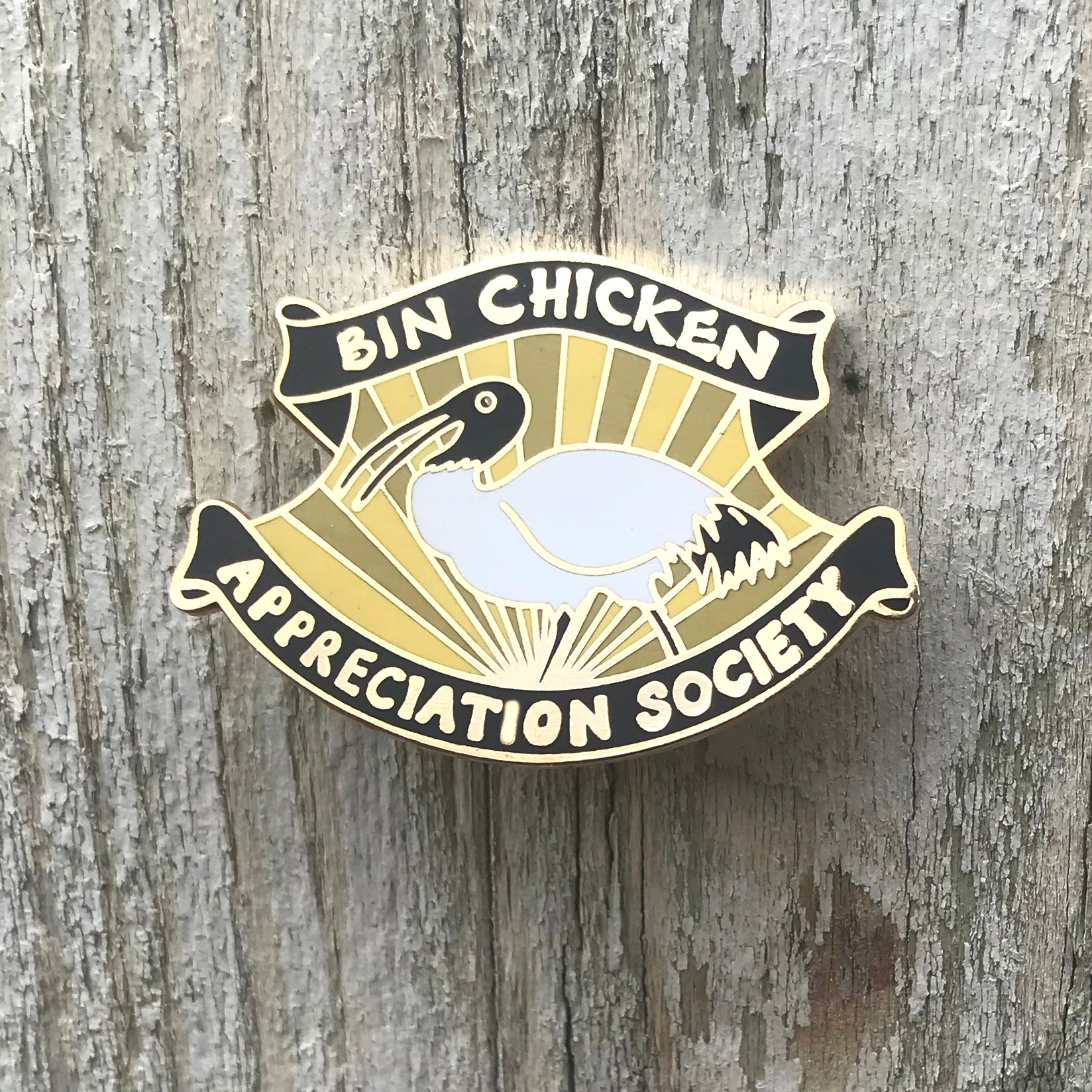 Enamel Pin - Bin Chicken Appreciation Society