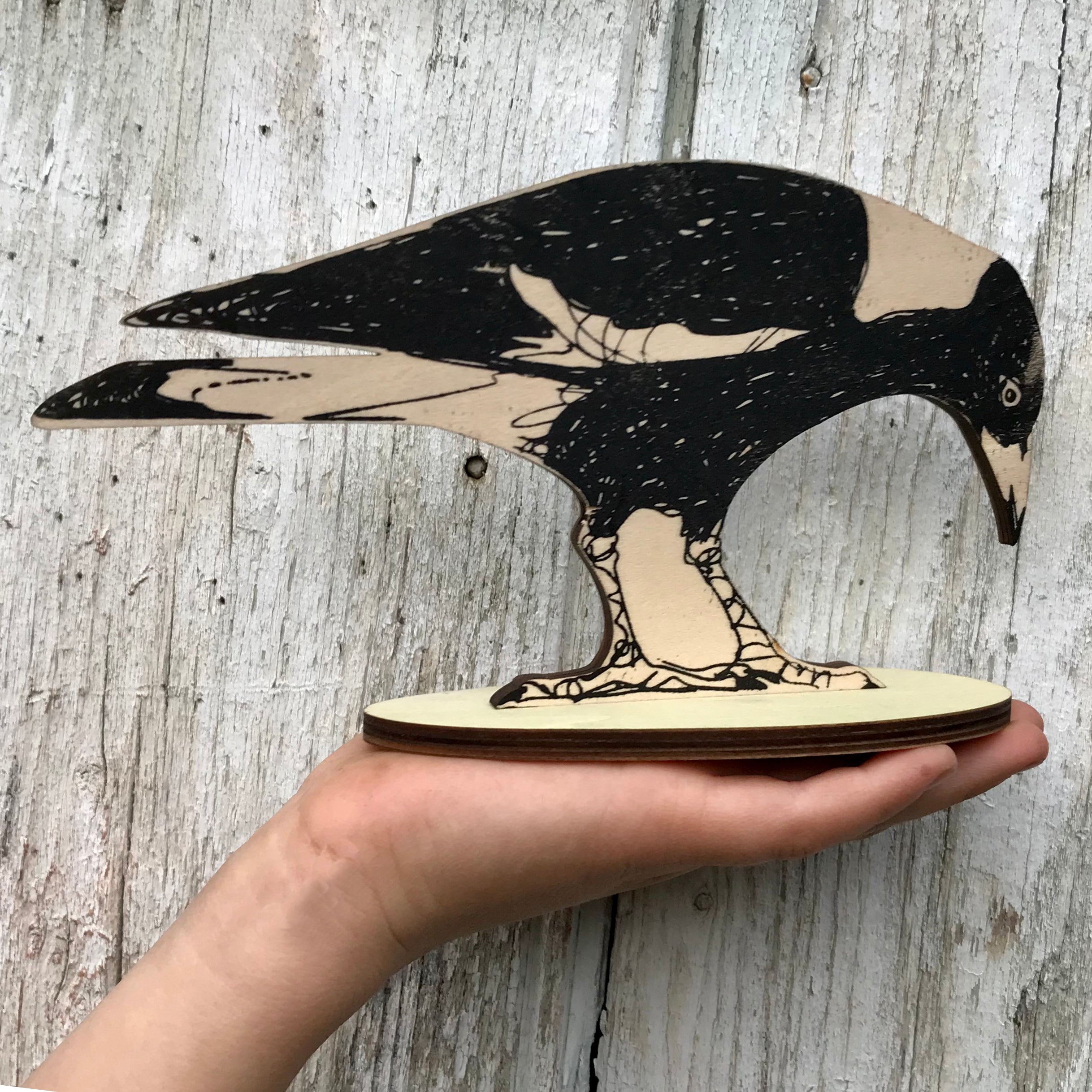 Australian Magpie Standing Bird Ornament
