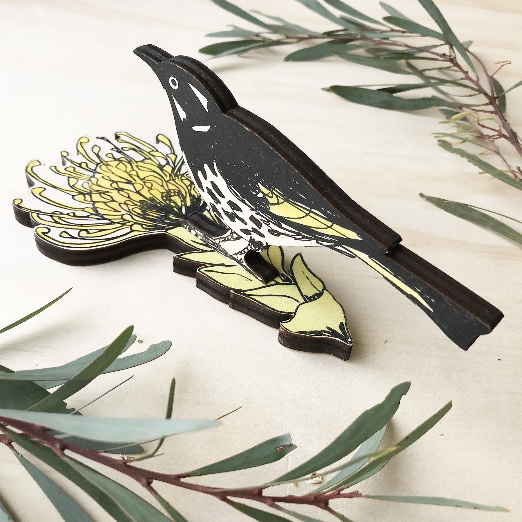 New Holland Honeyeater Standing Bird Ornament