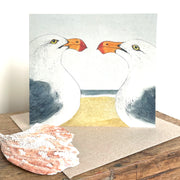 Pacific Gulls Greeting Card "The Beach Birds" Collection