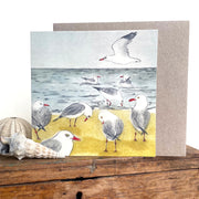 Silver Gulls Greeting Card "The Beach Birds" Collection