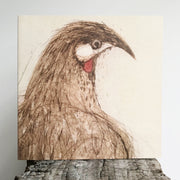 Red Wattlebird In The Buddleja Greeting Card