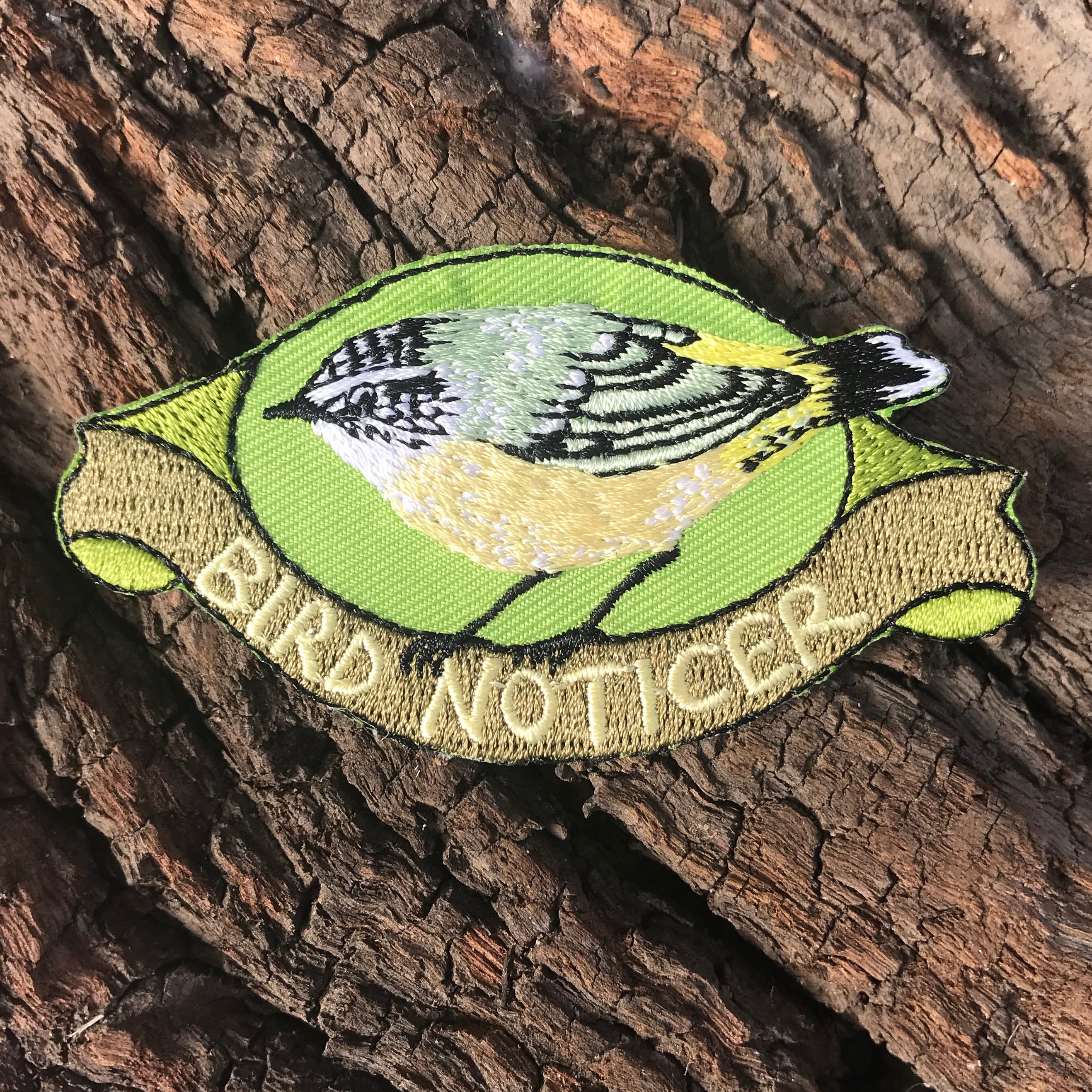Bird Noticer Embroidered Patch