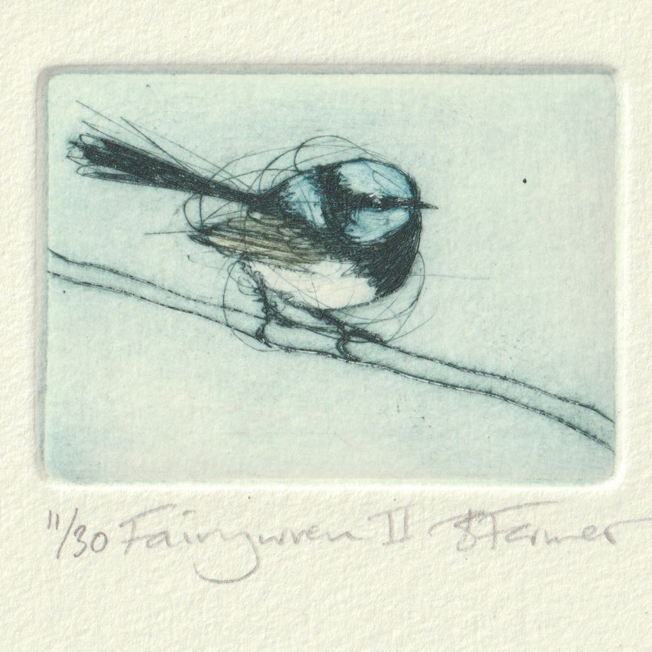 Fairywren II - Original drypoint print