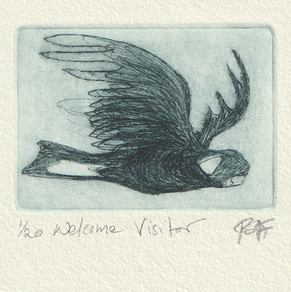 Welcome Visitor - Original drypoint etching