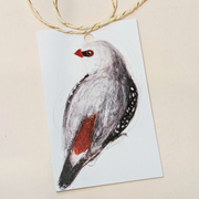 Diamond Firetails - Australian Birds Gift Tags (Set Of Six)