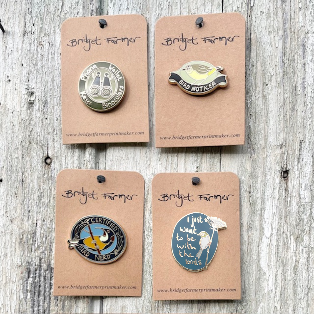 Birder Bundle -  4 Enamel Pins