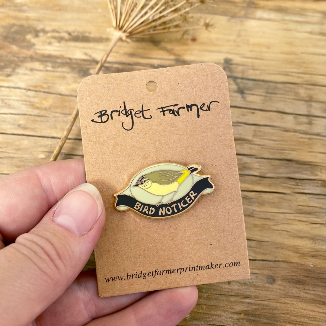 Bird Noticer Enamel Pin