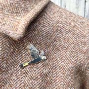 Yellow-tailed Cockatoo in Flight Enamel Pin