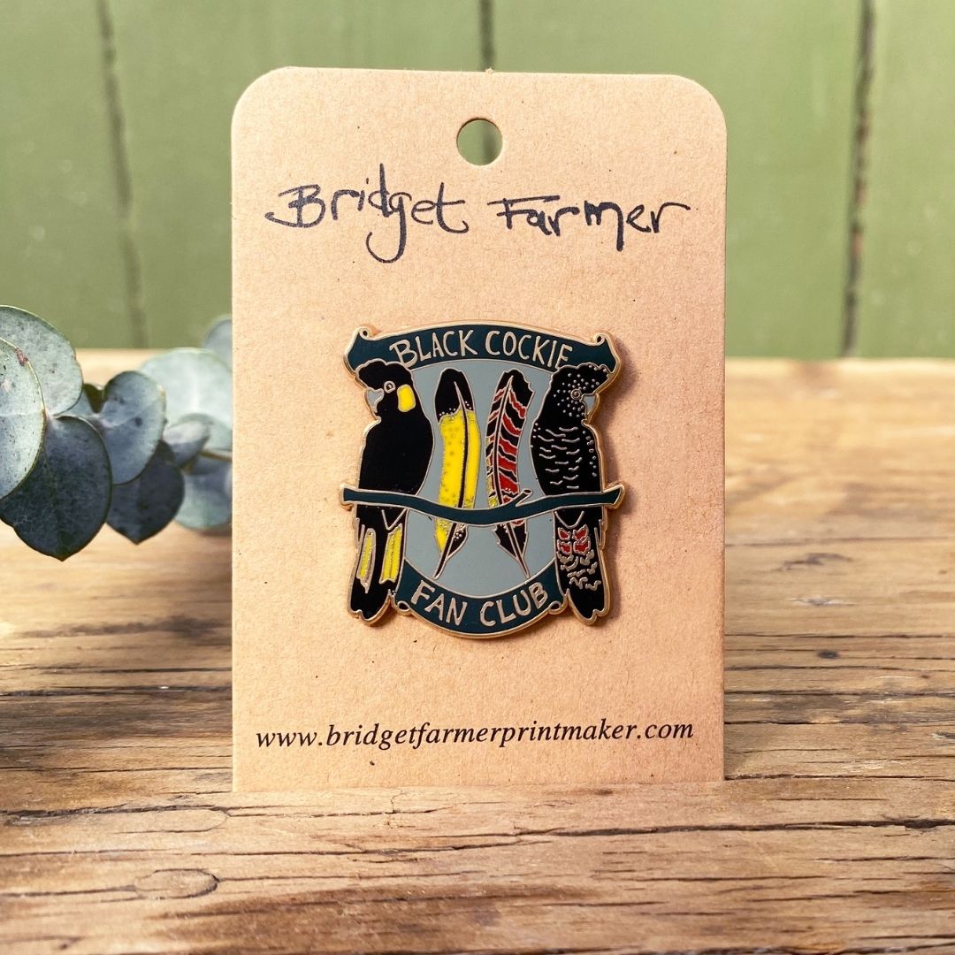 Black Cockie Fan Club Enamel Pin