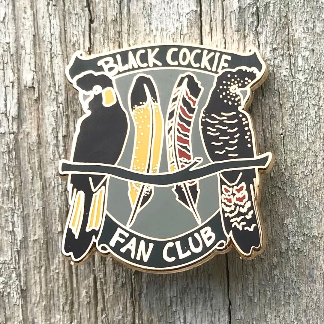 Black Cockie Fan Club Enamel Pin