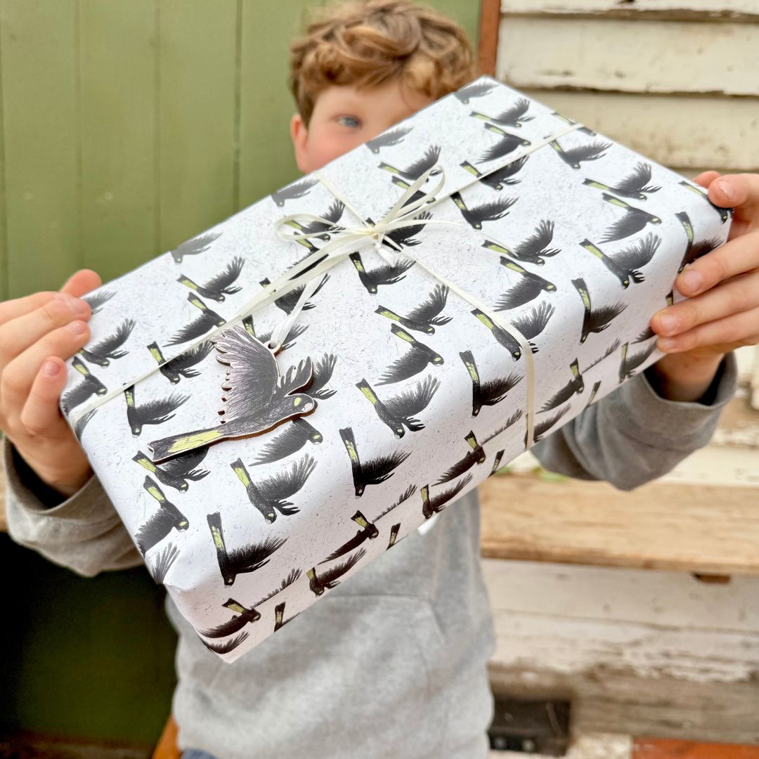 Yellow-tailed Black Cockatoos Wrapping Paper