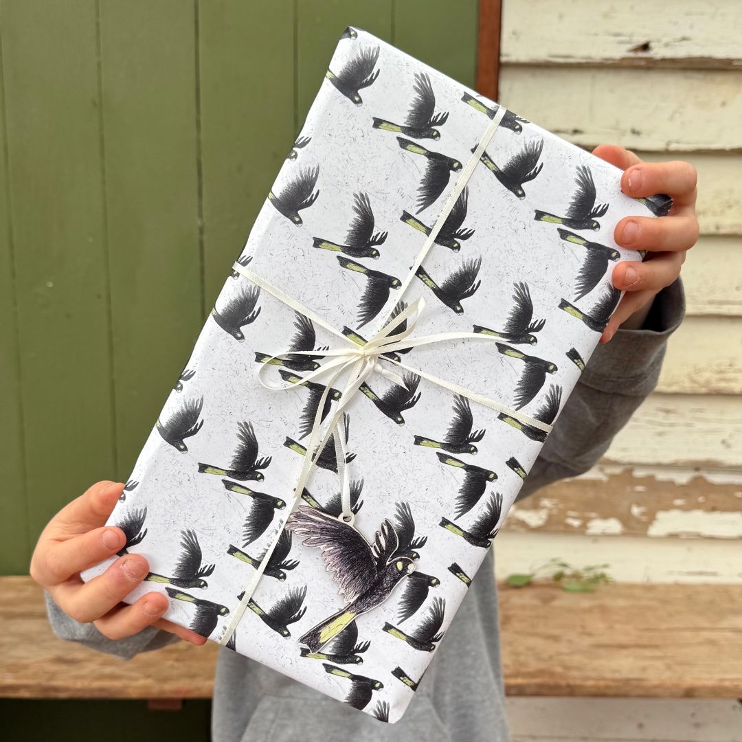 Yellow-tailed Black Cockatoos Wrapping Paper