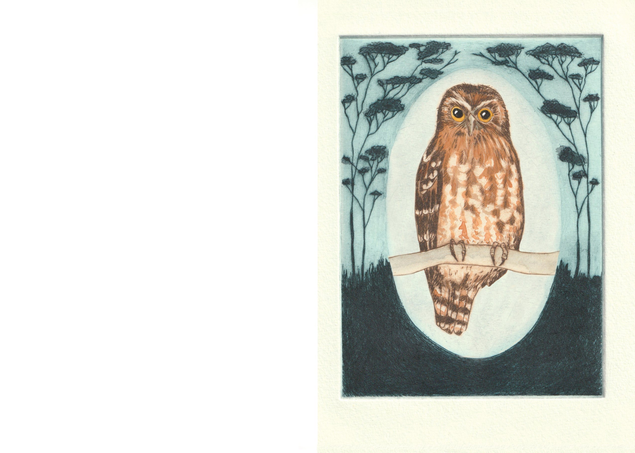 Southern Boobook Greeting Card "I am a Magpie" Collection