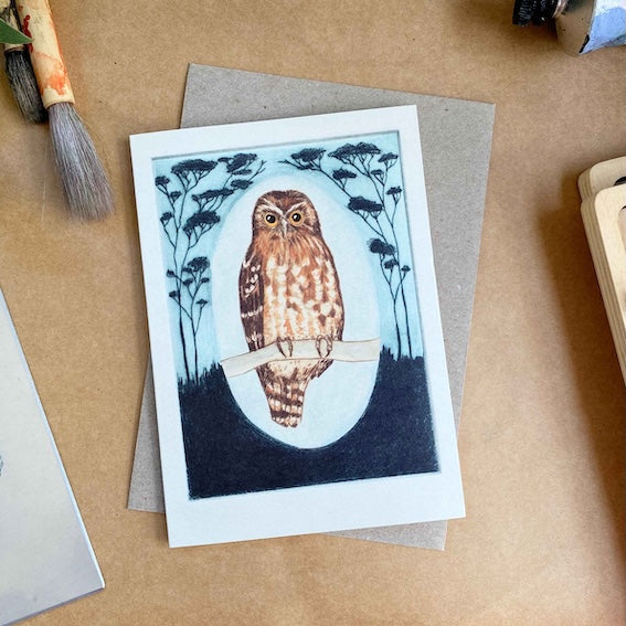 Southern Boobook Greeting Card "I am a Magpie" Collection