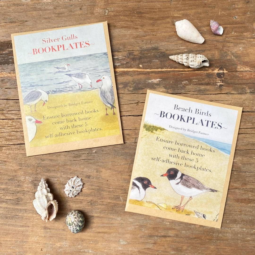 Bookplates - Silver Gulls - Set of 5