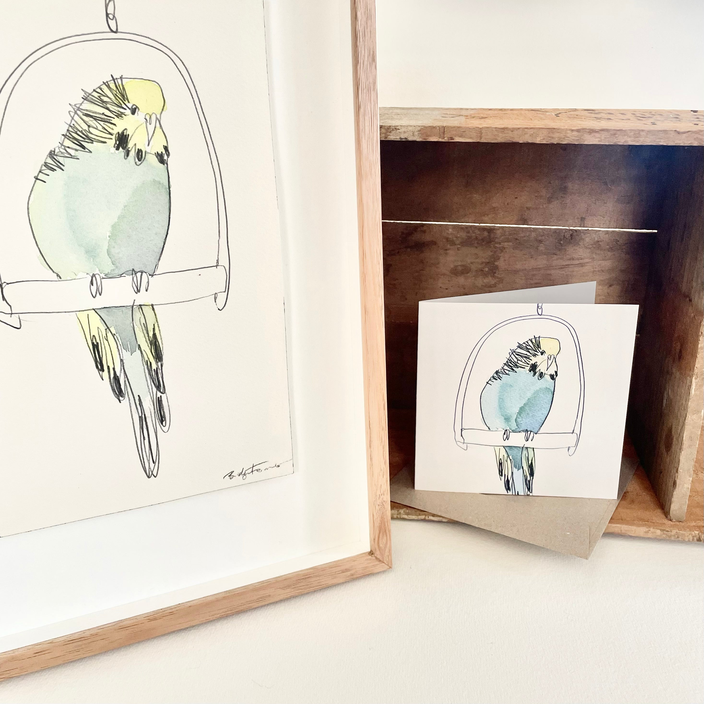 Budgie 1 Greeting Card