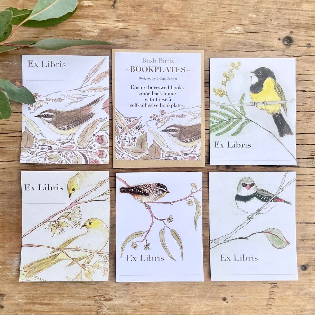 Bookplates - Bush Birds - Set of 5