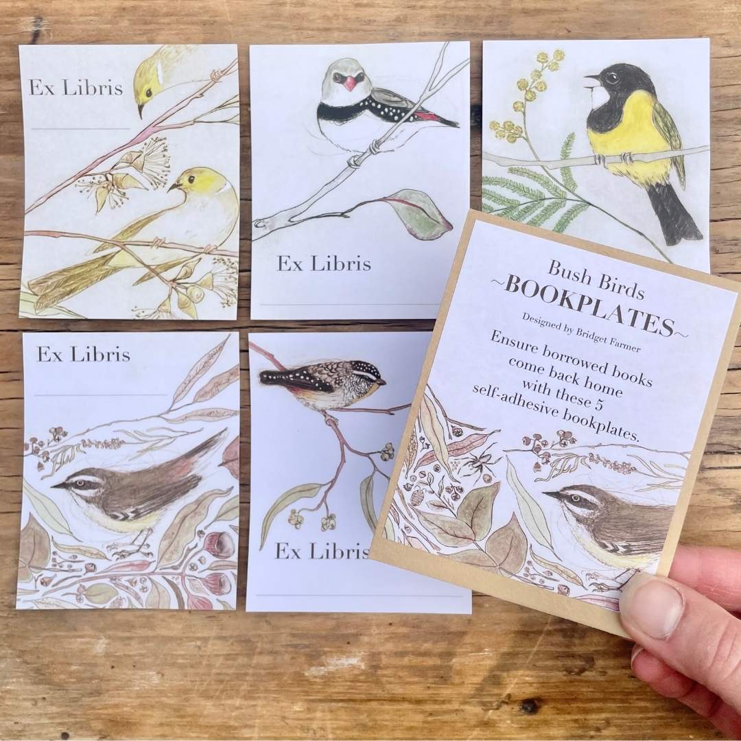 Bookplates - Bush Birds - Set of 5
