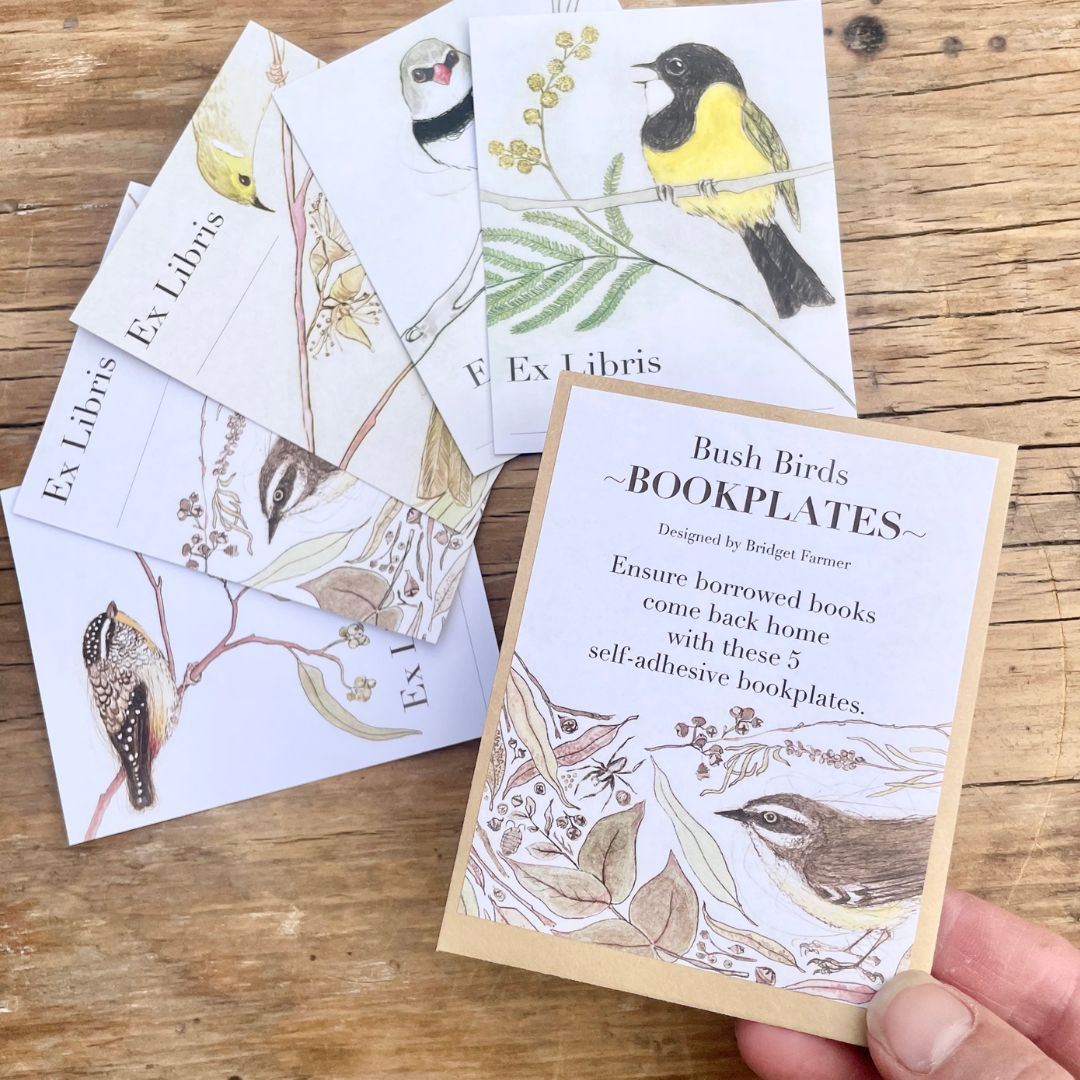 Bush Birds Bookplates - Set of 5