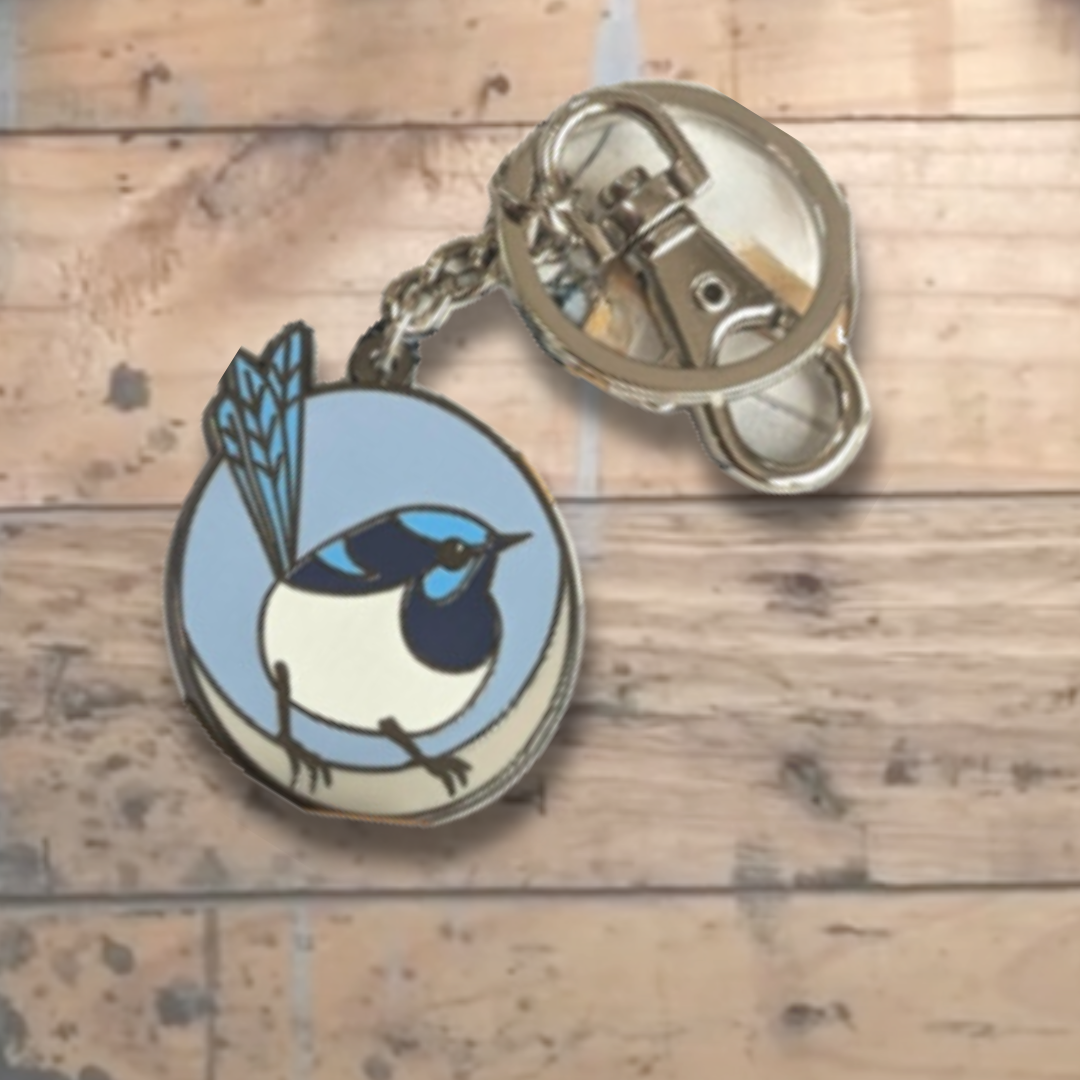 Mini-Birder Fairywren Bag Identifyer/Keyring