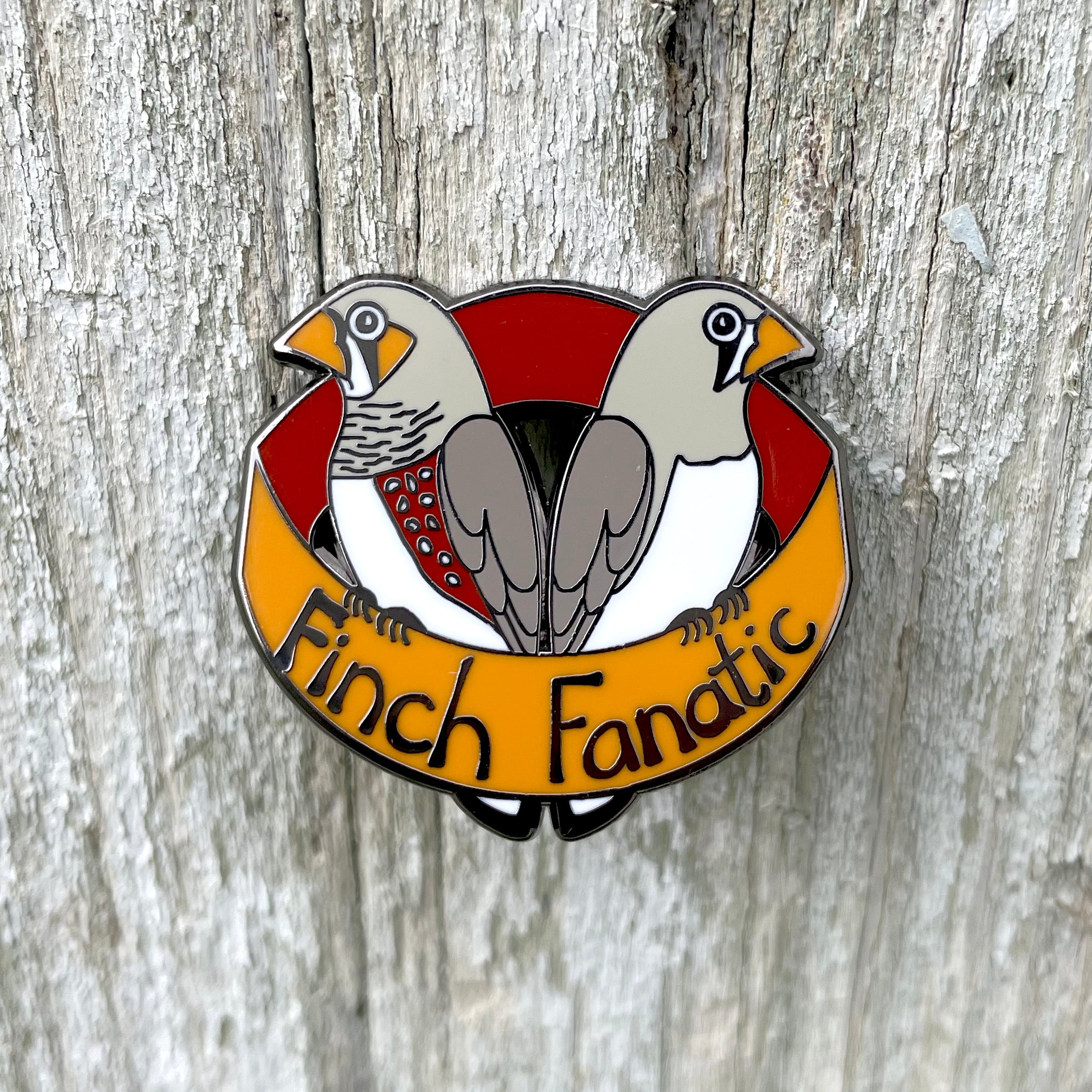 Finch Fanatic Enamel Pin