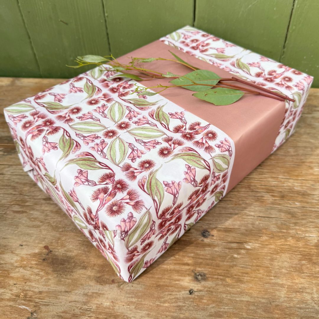 Red Flowering Gum Wrapping Paper