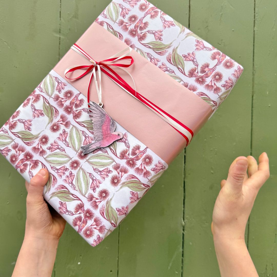 Red Flowering Gum Wrapping Paper