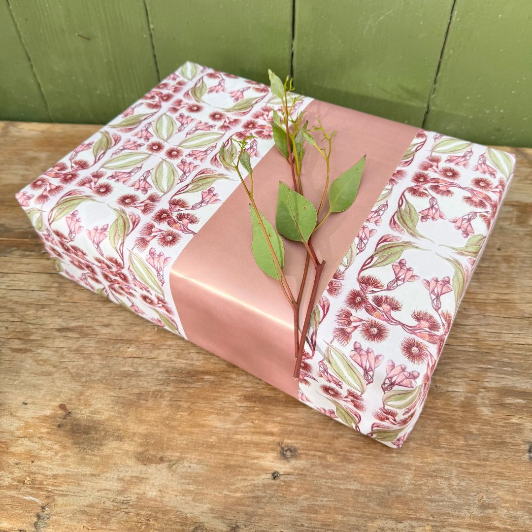 Red Flowering Gum Wrapping Paper