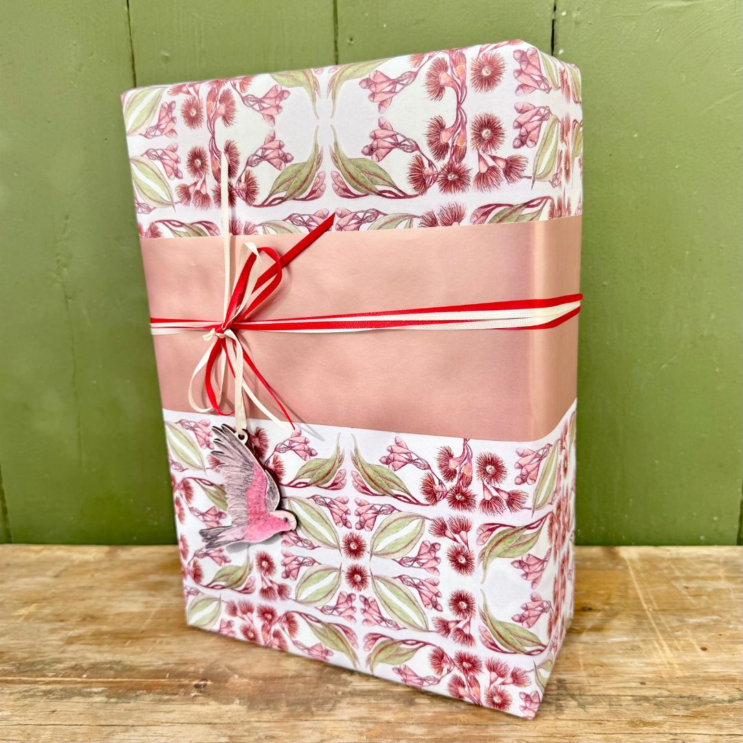 Red Flowering Gum Wrapping Paper