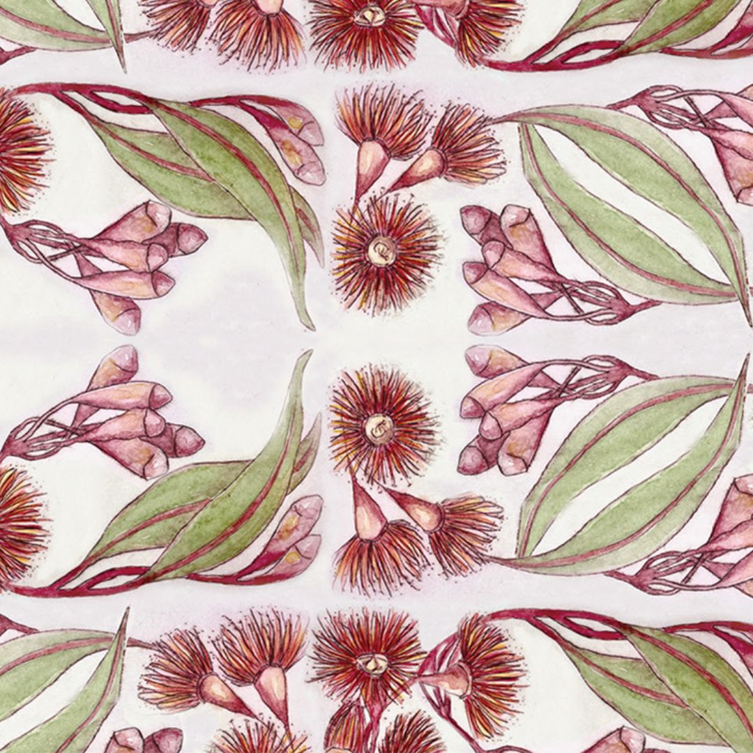 Red Flowering Gum Wrapping Paper