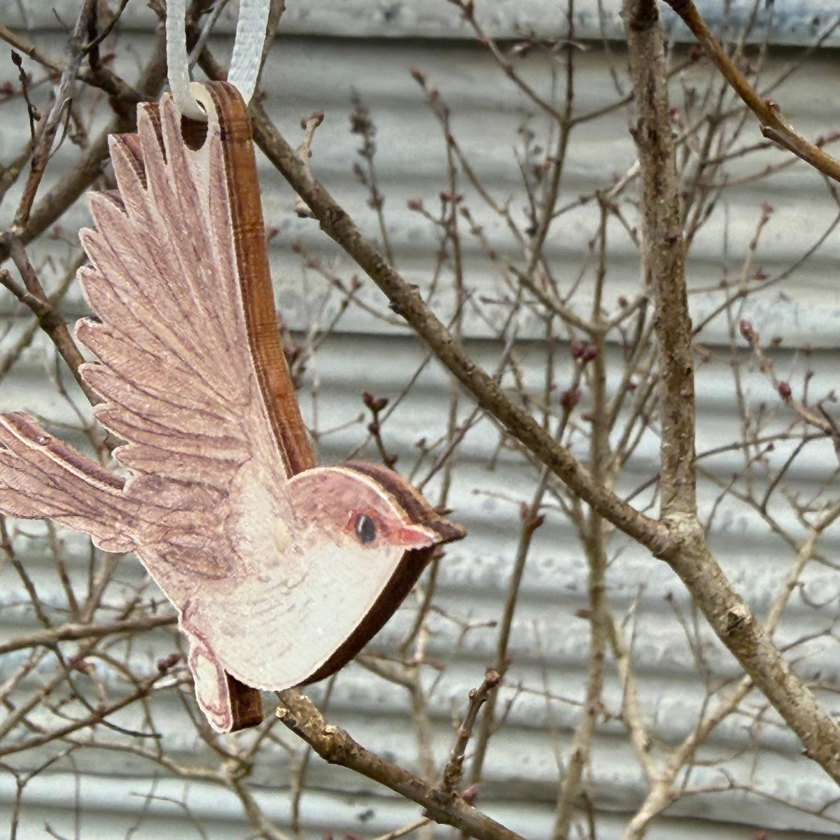 Three Superb Fairywren Christmas Ornaments