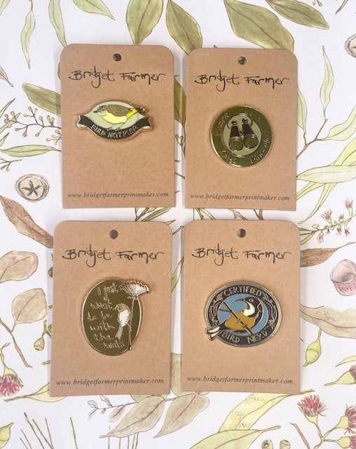 Birders Enamel Pin Bundle