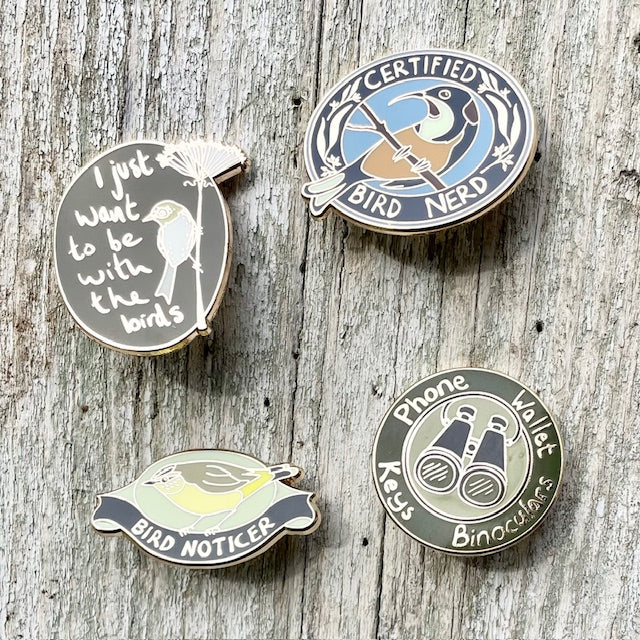 Birders Enamel Pin Bundle