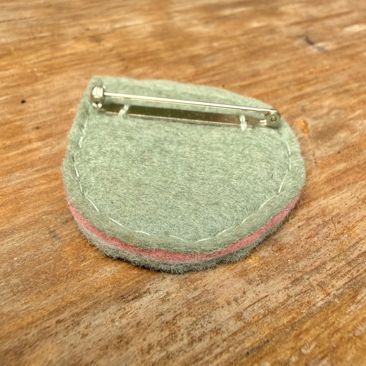 Hand Embroidered Felt Brooch - FB15
