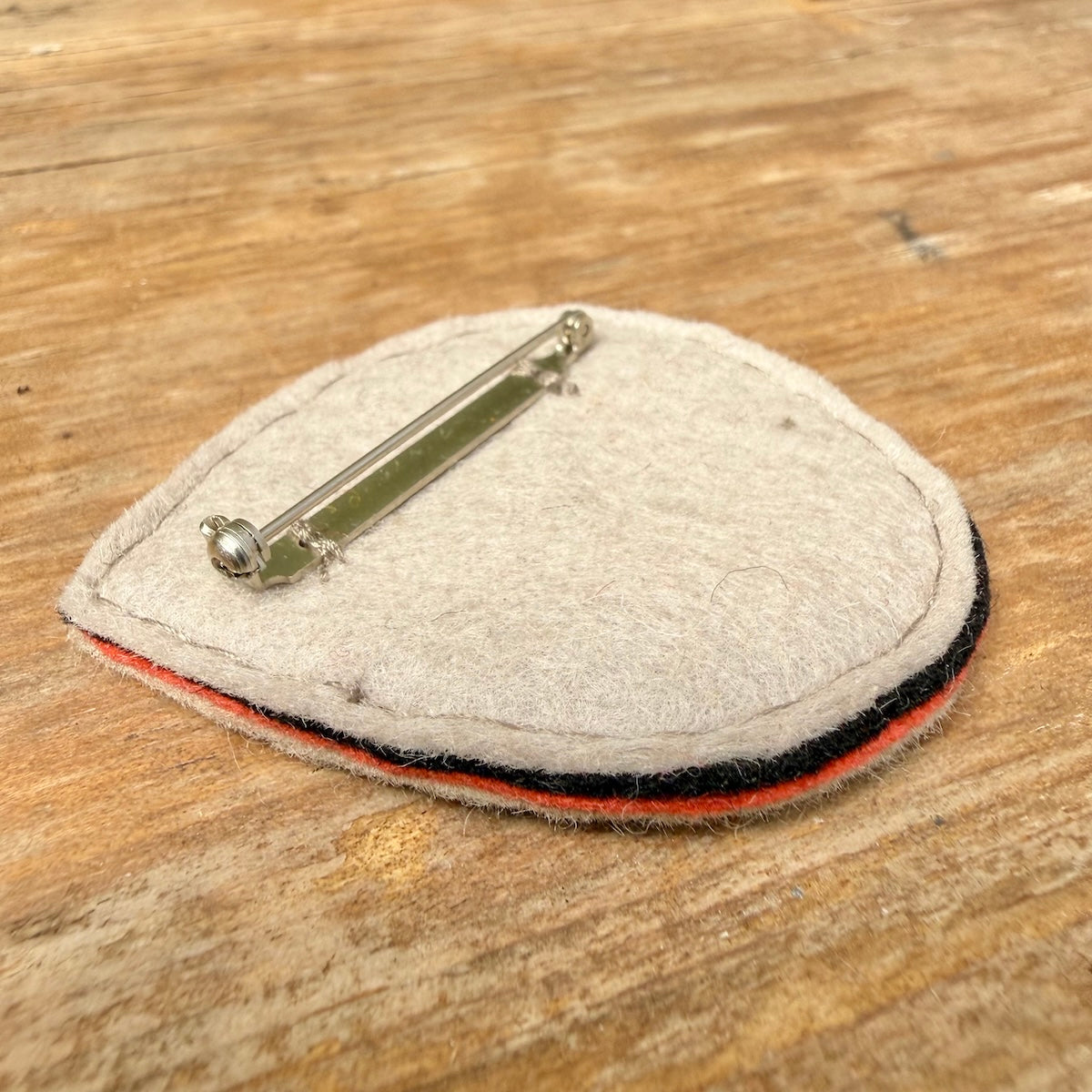 Hand Embroidered Felt Brooch - FB16