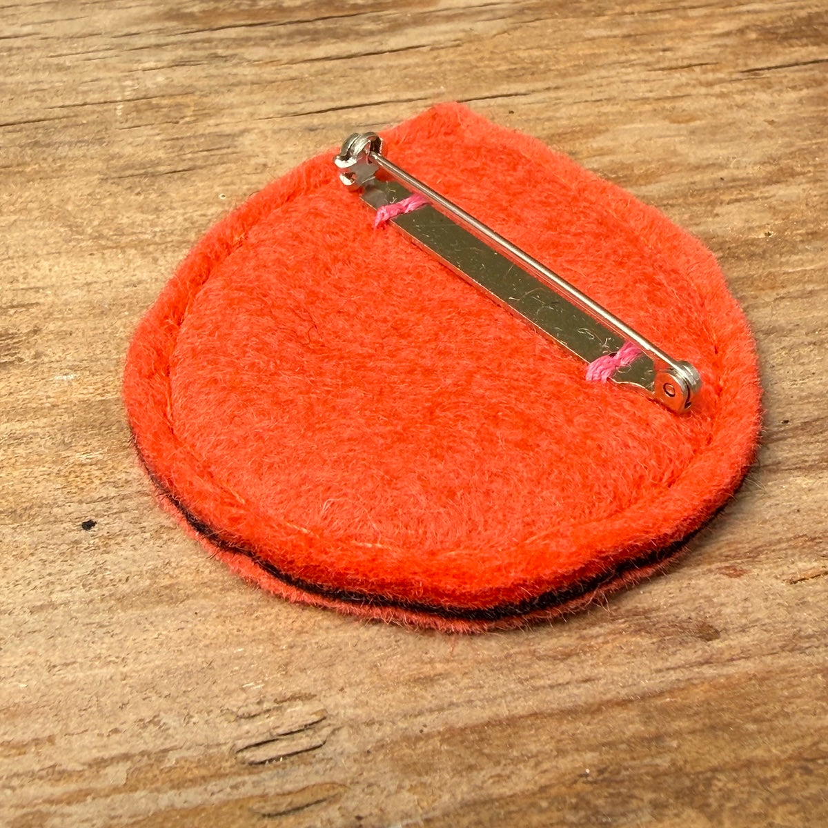 Hand Embroidered Felt Brooch - FB17