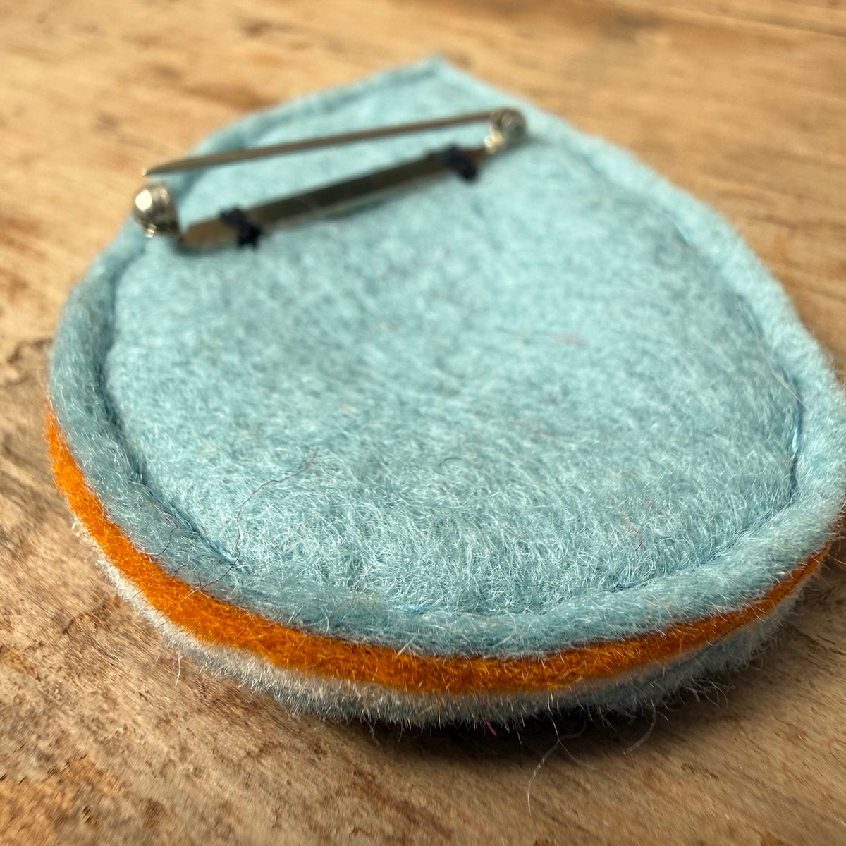 Hand Embroidered Felt Brooch - FB21
