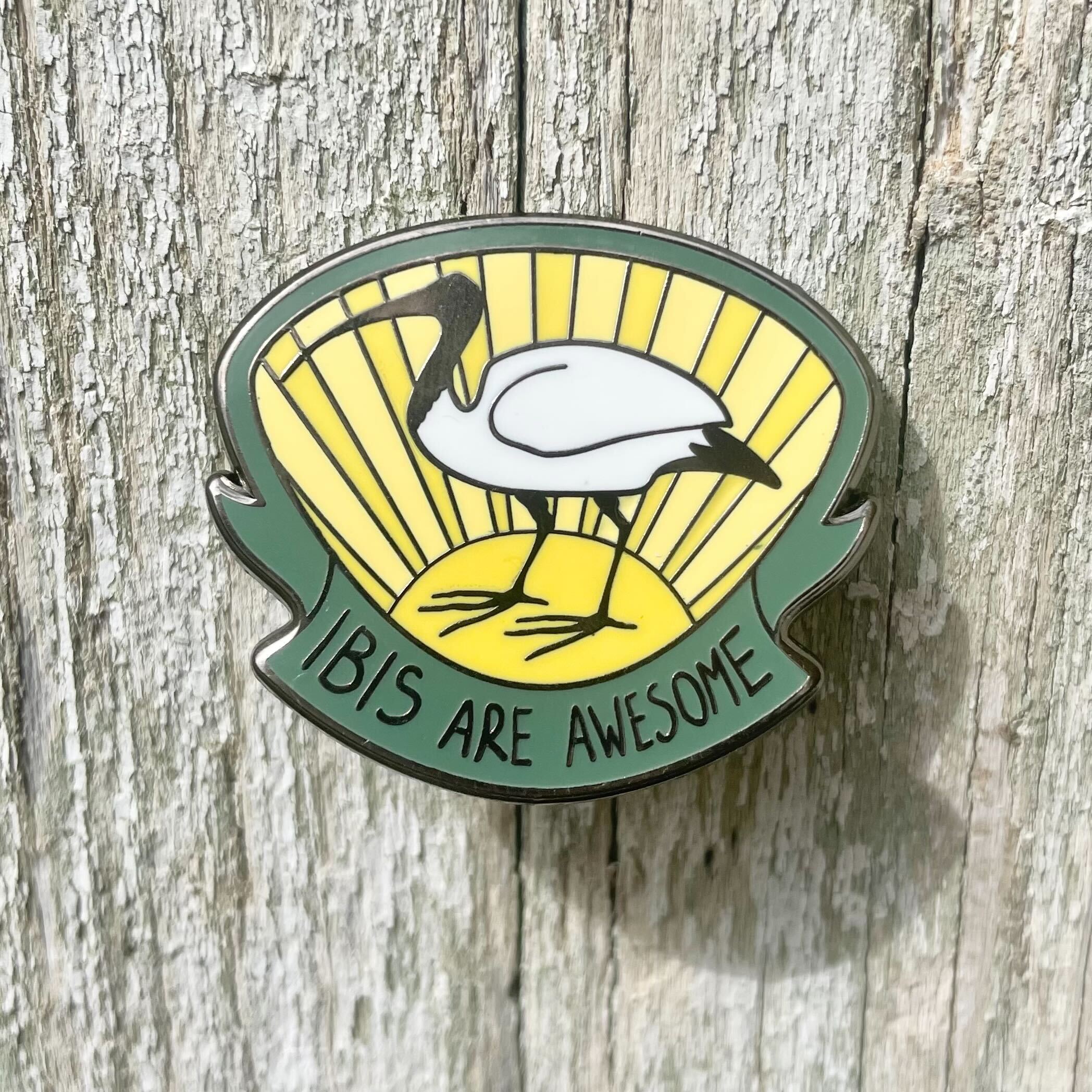 Ibis Are Awesome Enamel Pin