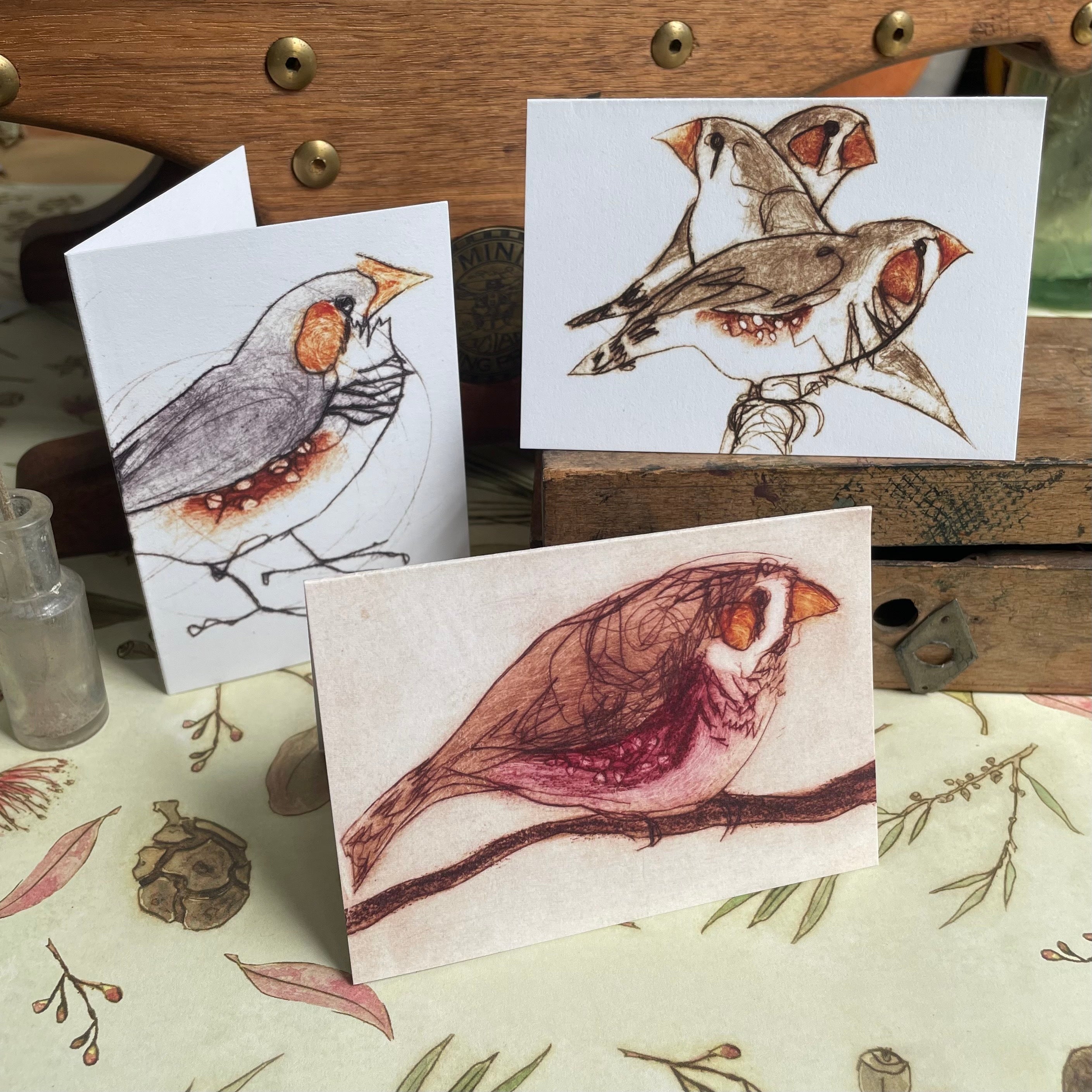 Finch Mini Cards - Set of 6